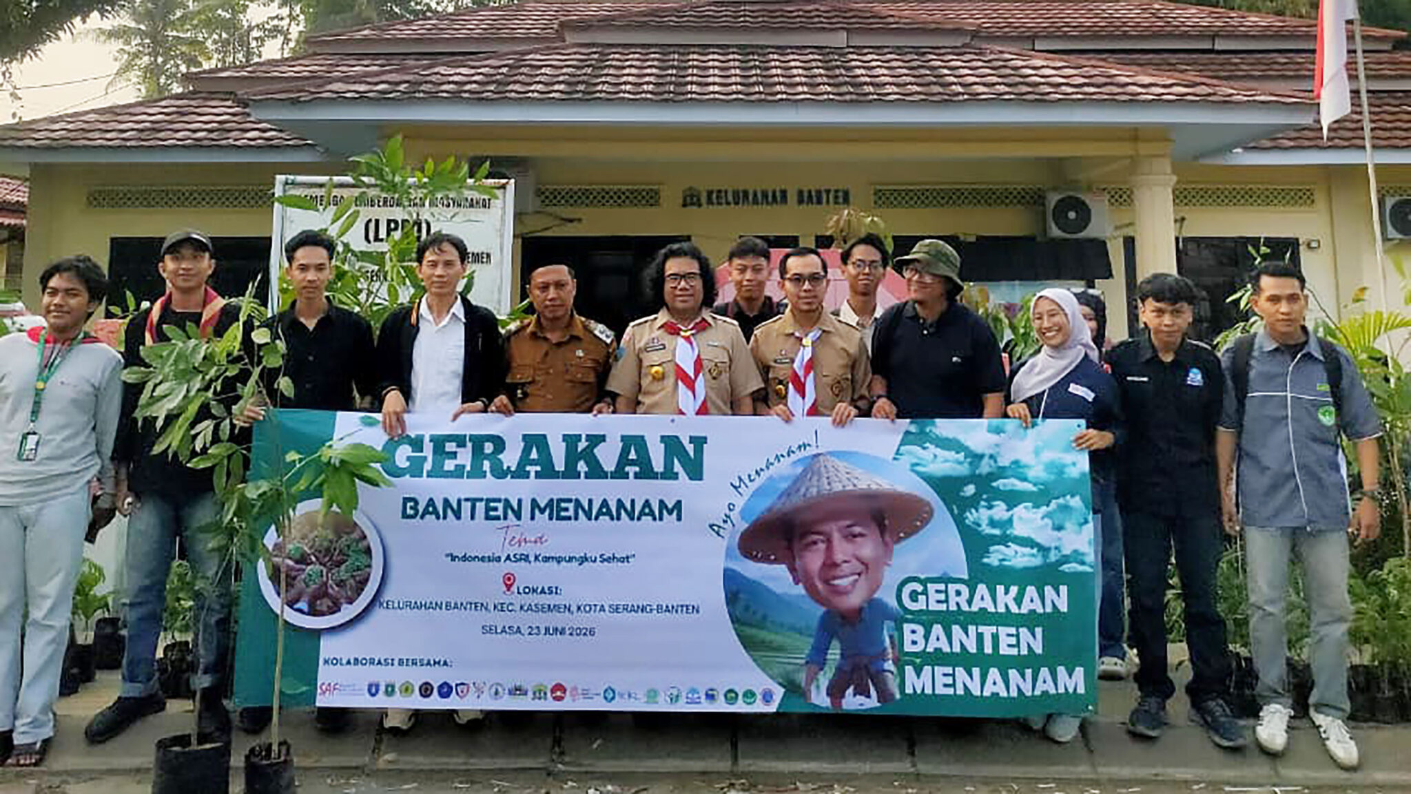 Gelar Kolaborasi dengan Berbagai Organisasi Sosial dan Pendidikan, Pramuka Untirta Ambil Bagian dalam Gerakan Banten Menanam